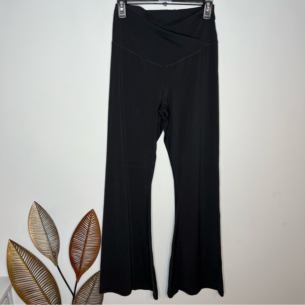 Offline By Aerie Women's Leggings Black Flare Leg
